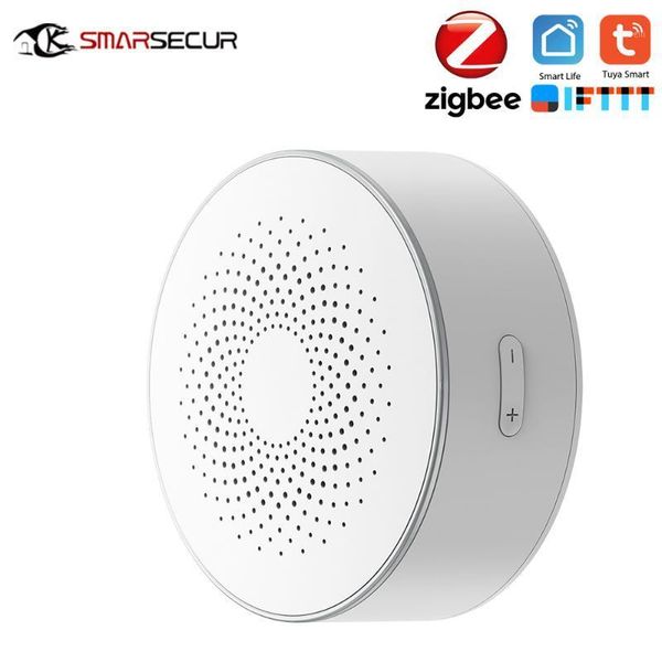 

smarsecur home zigbee tuya smart security alarm siren smart siren life strobe wireless1