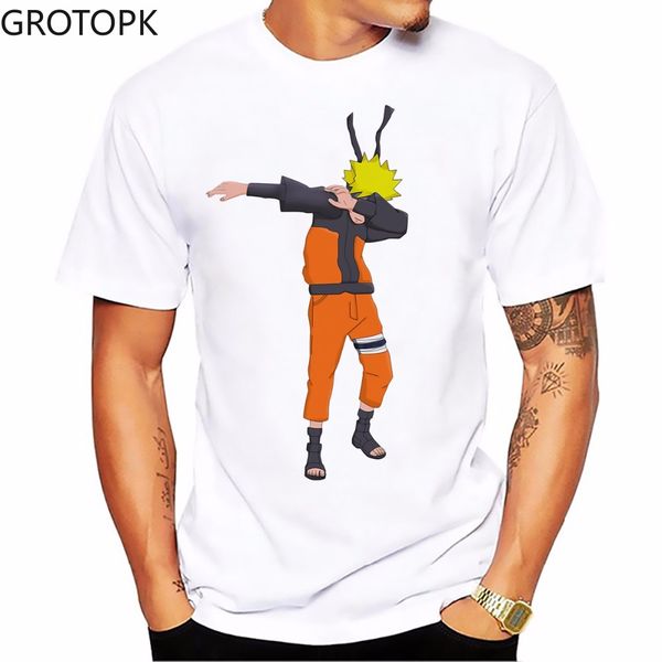 

dabbing uzumaki naruto funny white casual plus size cute cartoon dab dance kakas sport hooded sweatshirt hoodie men t shirt
