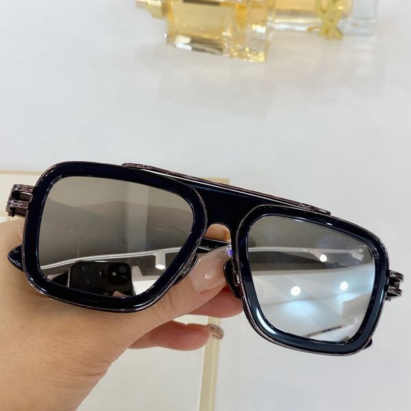 

2021 new european and american fashion temperament men's and women's identical sunglasses heavy metal square frame sunglasses size