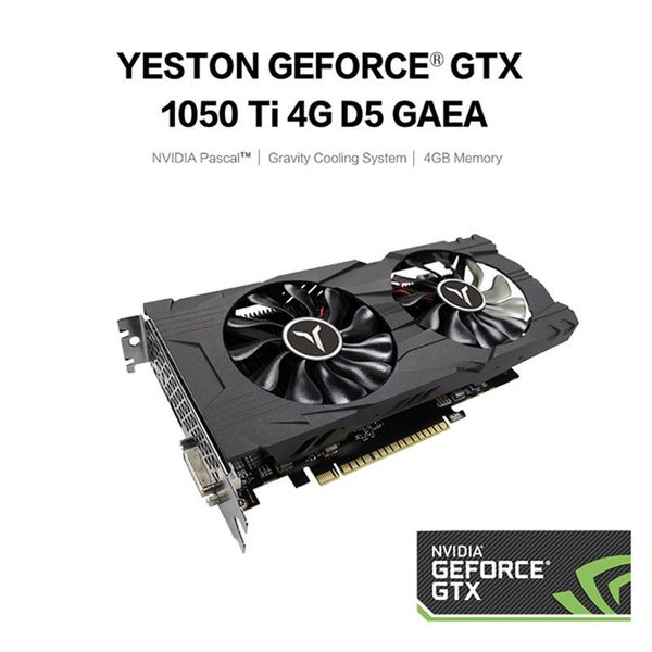 

yeston gtx1050ti d5 ge gpu 4gb gddr5 128bit gaming deskcomputer pc video graphics cards support dp/dvi-d/hdmi pci-e x16 3.0