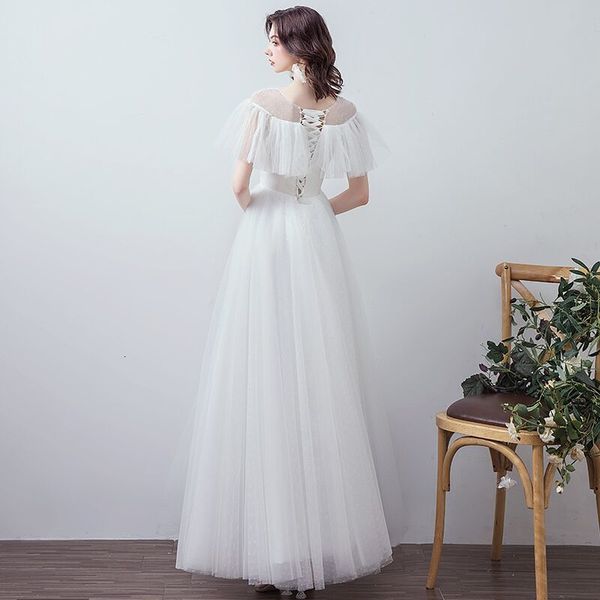 

2021 new dress low-cut v wedding gown dressed as a bride 52mn, Blue;red