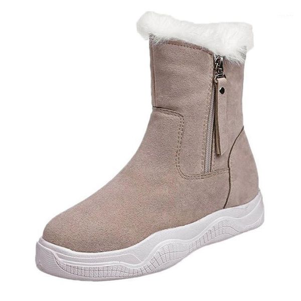 

women's boots 2020 new winter warm women's anti-ski boots1, Black