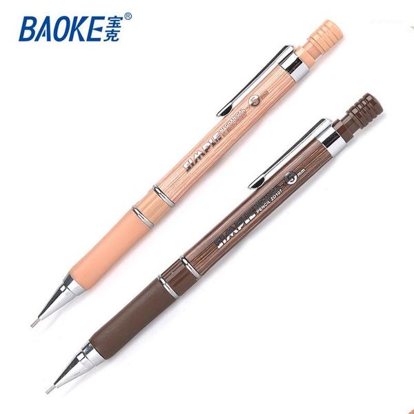 

1pcs baoke zd107 automatic pencil 0.5mm student writing with a pencil 2b wood painting drawing office & school supplies1, Blue;orange