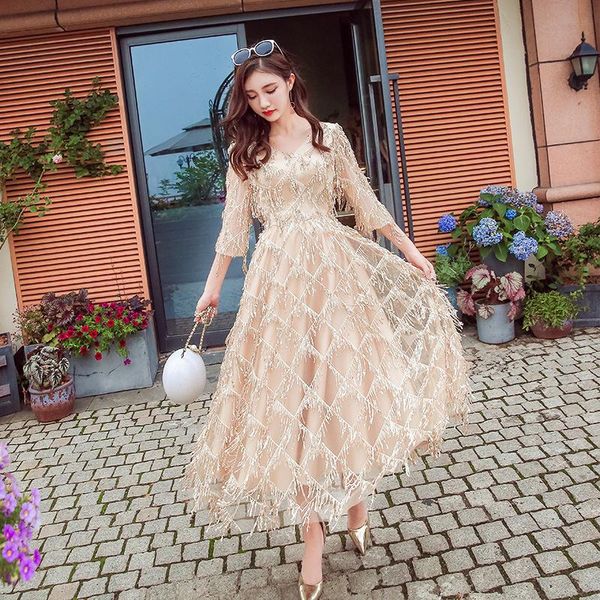 

champagne sequin oriental style banquet dresses chinese vintage wedding cheongsam elegant short evening party gownssize xs - xxl, Red