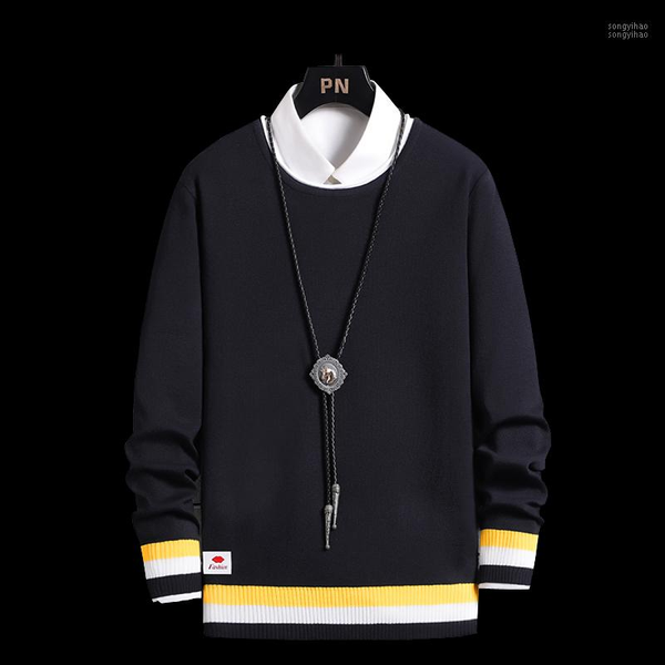 

2020 men o neck sweater men knitwear sweater jersey pull homme male slim fit streetwear pullover -3xl1, White;black