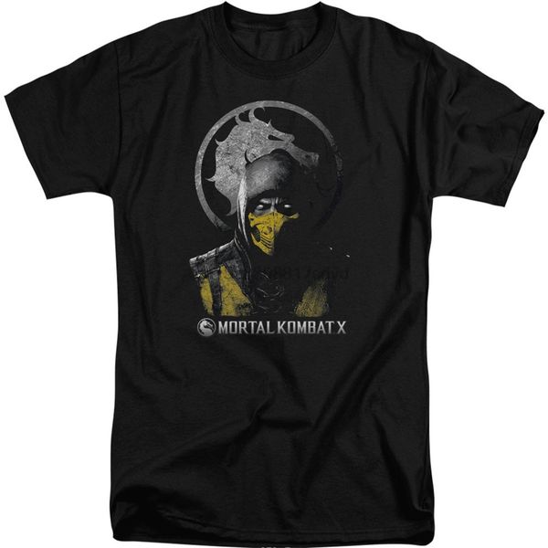 

2020 funny t shirt men novelty tshirt mortal kombat x scorpion bust t-shirt tall sport hooded sweatshirt hoodie