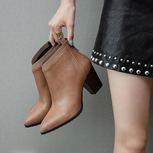 

большой размер обуви женщины winter boots lady mid-теленок пинетки женщины низкие каблуки пинетки сапоги-женщин круглый toe большой размер 2, Black