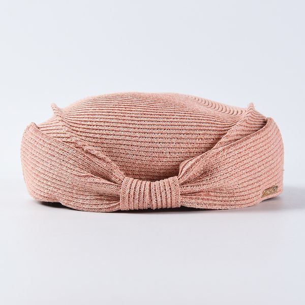 

designer women autumn spring hat fashionable paper raffia straw beret casual elegant ladies painter hat french style 201026, Blue;gray