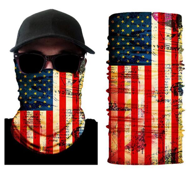 

face outdoor 3d scarf flag neck seamless magic mask sport fishing cycling hunting hiking bandana tube scarf party masks ooa7821