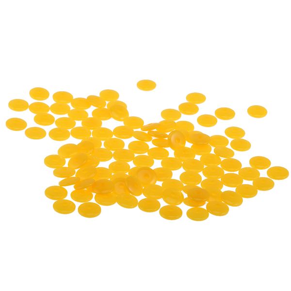 

100x resin spacer beads washer beads jewellery making crafts yellow