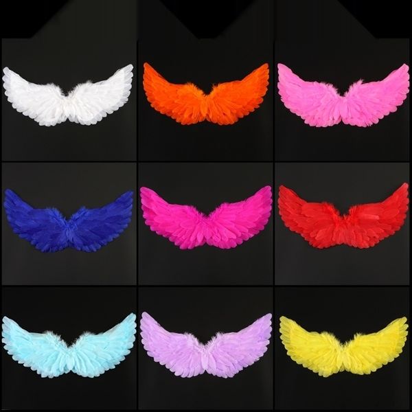 

9da4r multi-color angel and feather halloween multi-color performance 61 stage children's angel and props feather halloween children&#0