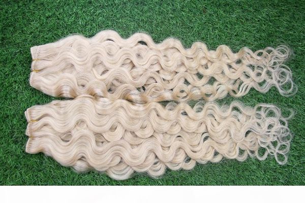 

7a unprocessed human weave 100% brazilian platinum blonde virgin hai brazilian body wave 8-30" human hai extension wavy, Black