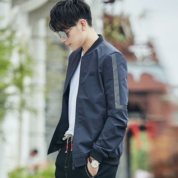 

men's coat, spring jacket, 2020, new casual handsome, versatile trend, autumn and winter, Black;brown