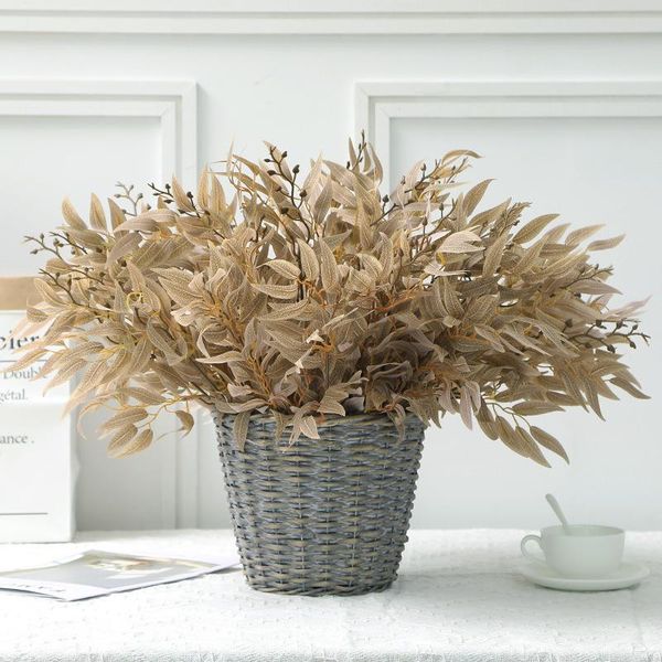 

10pcs artificial leaves large eucalyptus leaf plants wall material decorative fake plants for home shop garden party cjj029