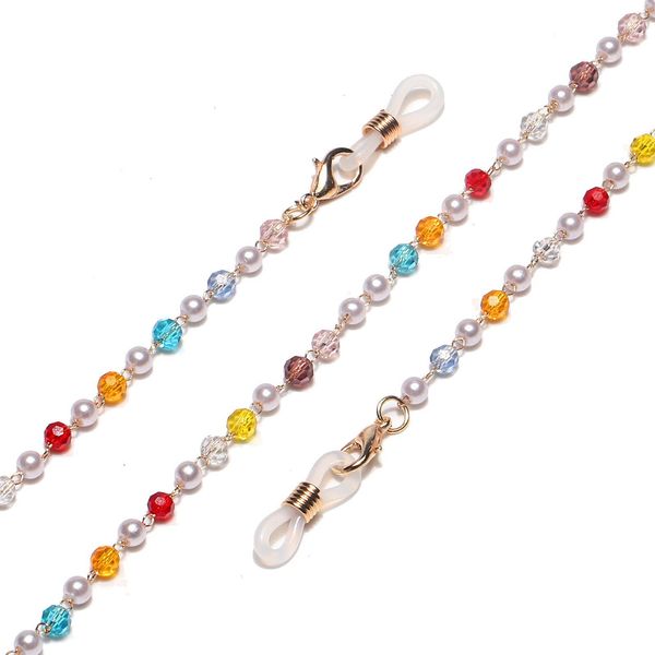 

fashion women luxury colorful crystal beaded glasses chain gold color sunglasses chains cords lanyard strap hanging neck holder h qylvkc