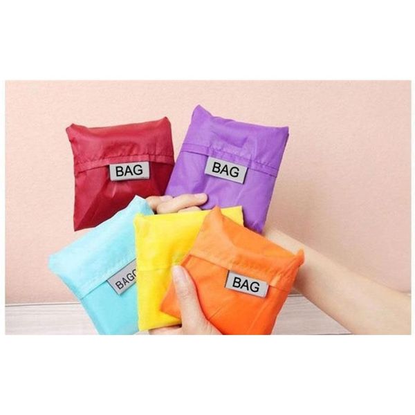 

eco friendly storage handbag foldable usable shopping bags polyester reusable portable grocery nylon large bag pur jlleam xmh_home
