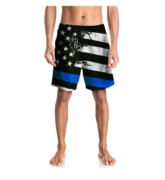 

foreign trade large size beach pants 2021 summer personality star flag digital printing swimming trunks loose fat pants men swimwear