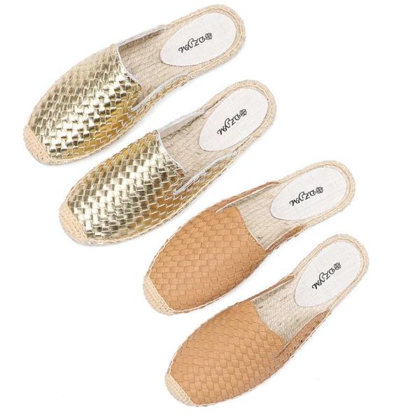 

slippers cover toe loafers shoes low beige heeled sandals flat slides black genuine leather rome fabric pu solid fisherman rubbe 2022 1top