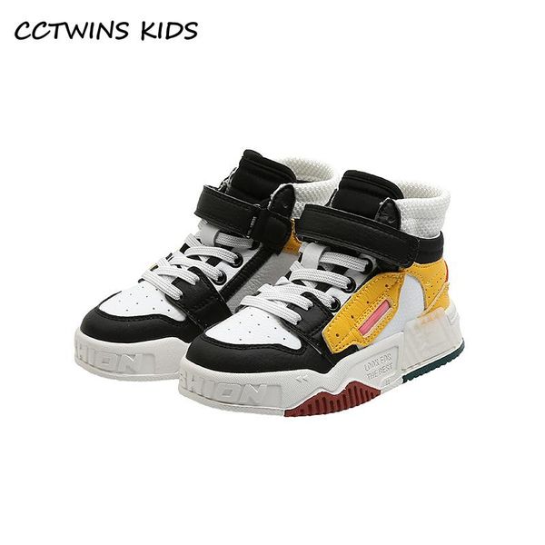 

cctwins kids shoes 2020 autumn brand children fashion high sneakers baby shoes girls casual trainers boys sport fh2746, Black