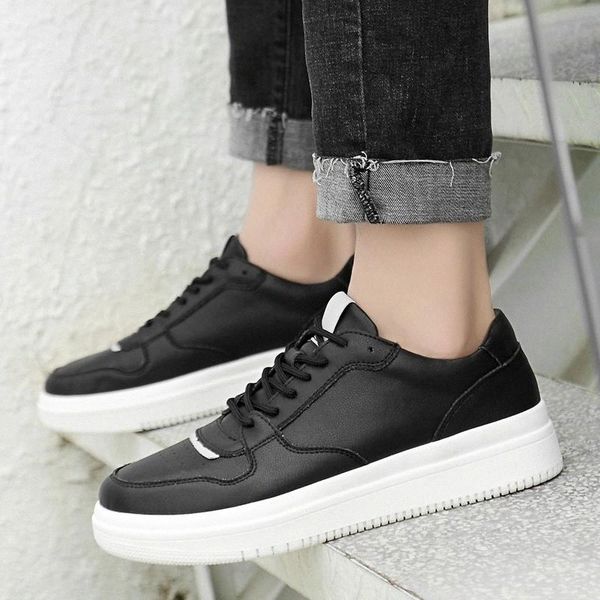 

men sneakers new fashion soft casual shoes outdoor lace up men comfortable breathable genuine leather shoes men #oe0e