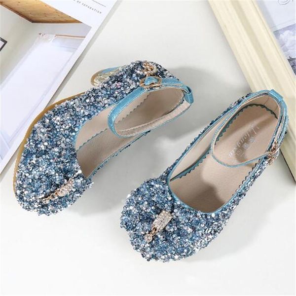 

new girls high heeled princess shoes spring autumn children crystal rhinestone baby leather shoes dance performance kids 04 wmtvju, Black