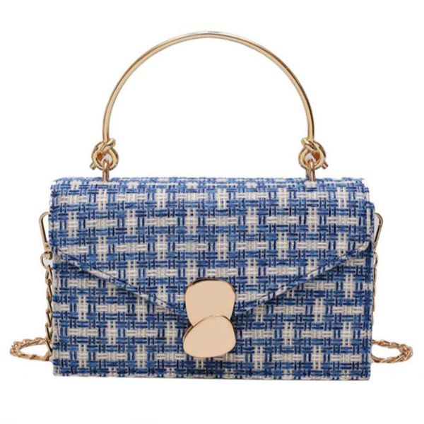 

2020 new fashion women's handbags woolen chain strap temperament wild shoulder bags female tote handle casual crossbody bags