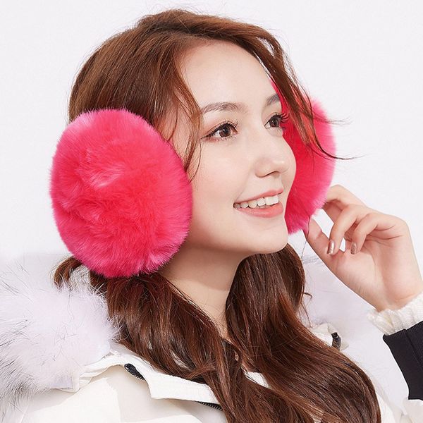 

девушки 2021brand новые женщины мужчины мужская зима теплые earwarmers халявы уха earflap fur круглый earmuffs лучшие рождественские подарки