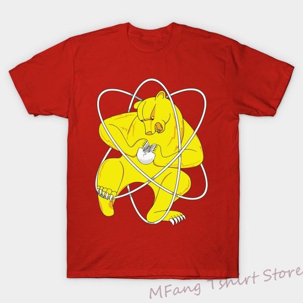 

медведь расщепление atom железногорск флаг t-shirt смешных vintage science рубашка желтых мужчины женщины unisex спорт толстовка с капюшоном