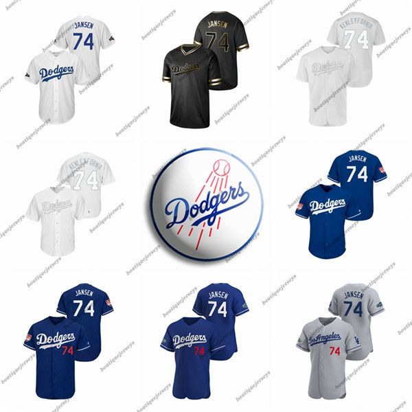 

custom men women kids los angeles dodgers 74 jansen 74 kenleyfornia 68 stripling home ross kenley black white blue baseball jerseys, Blue;black