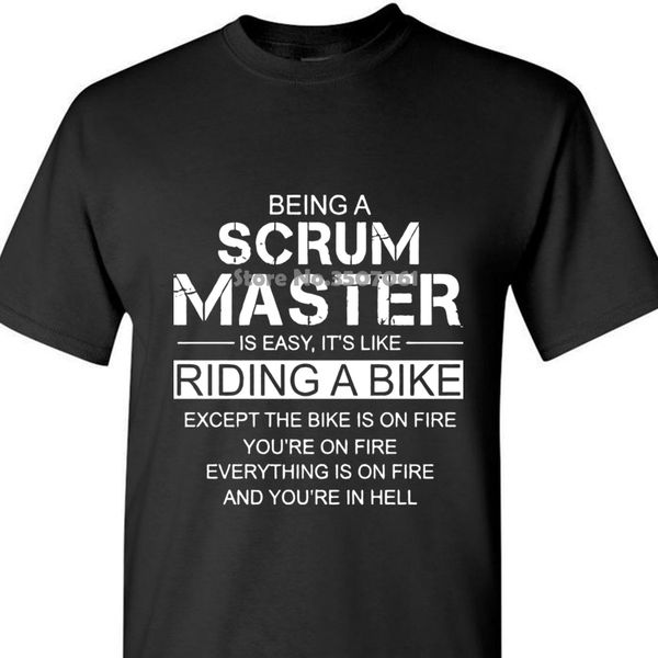 

custom printed men t shirt being a scrum master is easy like riding a women t shirt summer winter coat sport hooded sweatshirt hoodie