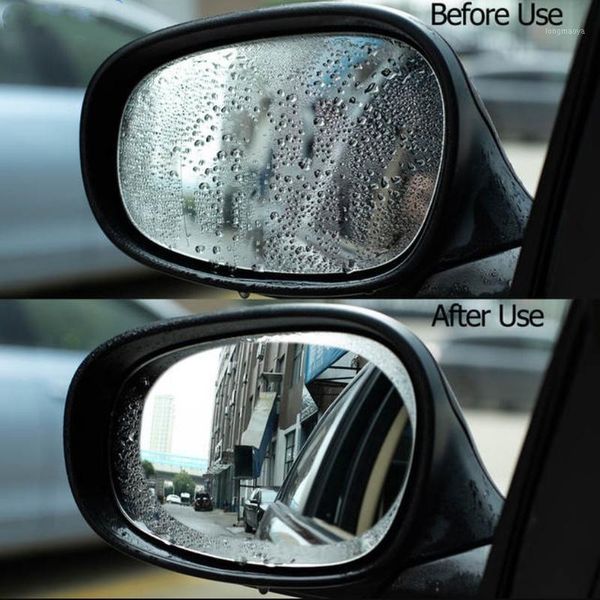 

anti fog car sticker car mirror window clear film rearview mirror protective film waterproof 2 pcs/set1