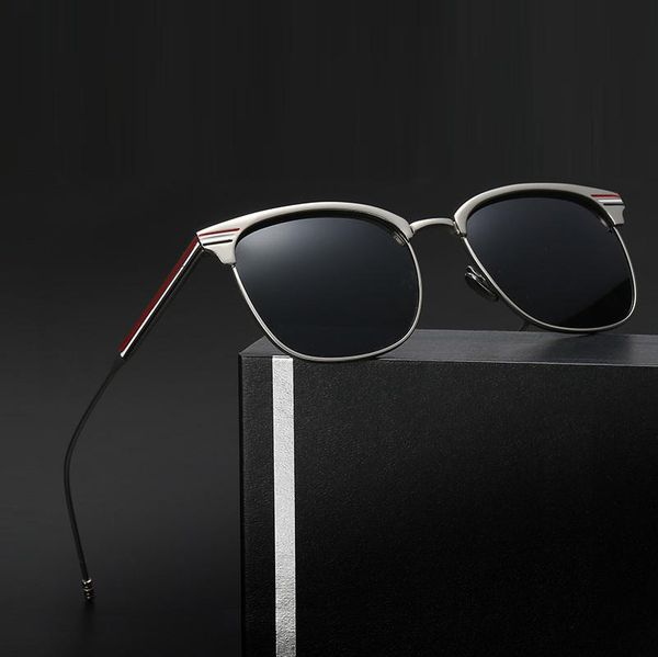 

sunglasses width-141 female polarized women for men anti-reflective uv400 retro metal coating classic fashion brand, White;black