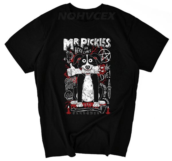 

mr. pickles fashion t-shirt short sleeve o-neck sport hooded sweatshirt hoodie