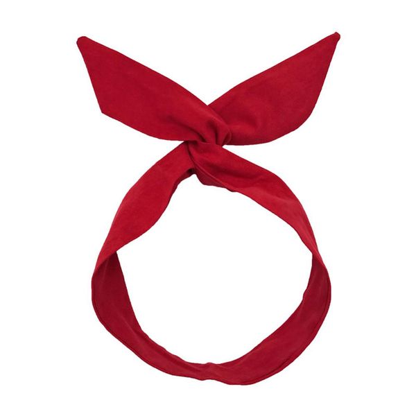 

summer solid color hair bands girls cross turban bandage hair ties diy headwrap rabbit ears metal wire hairband hair accessories q bbyhcd