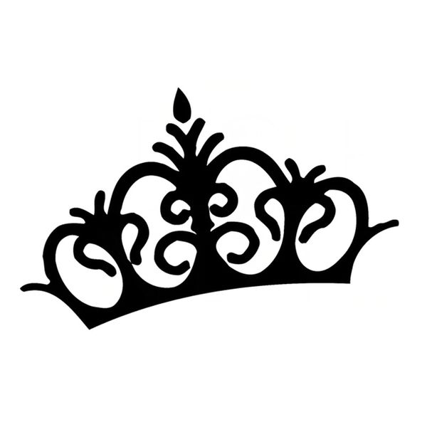 

16cm*9.5cm crown princess queen king fashion vinyl car styling car sticker black/silver s3-4715
