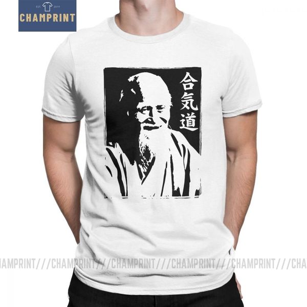

men t shirt aikido vintage retro short sleeve morihei ueshiba tees round neck clothing pure plus size t-shirt sport hooded sweatshirt hoodie