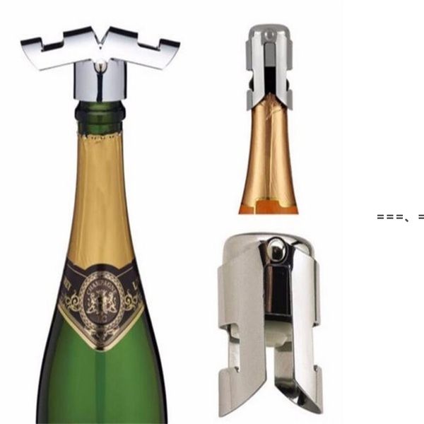 Revstainless Steel Пивная бутылка открывалка для барной инструмент Вакуумный герметичный сверкающий шампанское вино застройки стоповая крышка бутылки rra12010