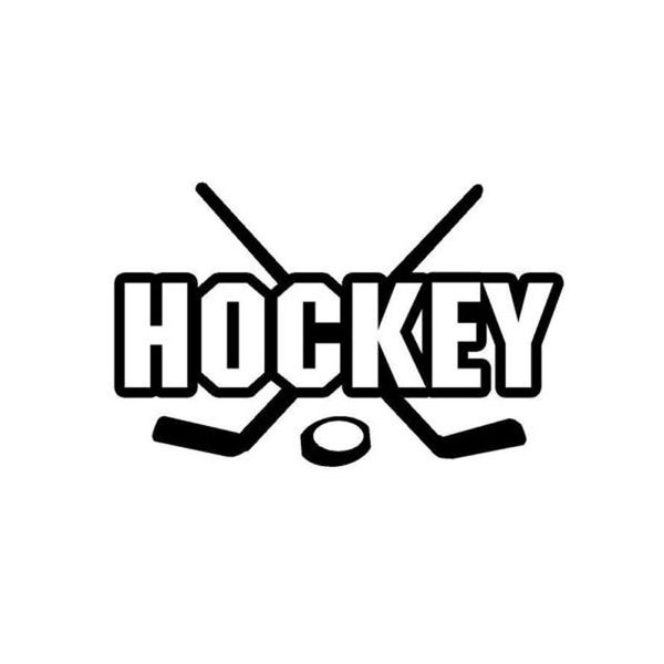 

12.2cm*8cm hockey vinyl creative movement window sticker decal c5-1191