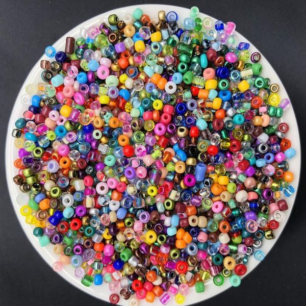 

500pcs m charm czech glass seed spacer beads diy bracelet necklace jewelry making accessories jlljko, Black