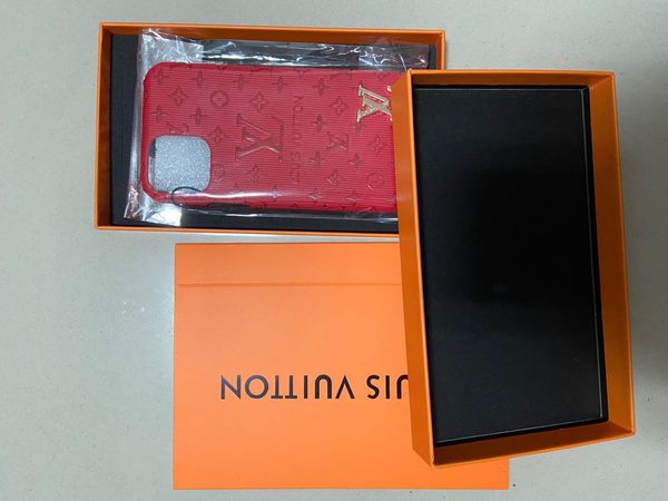 

with box for phone 11 11pro max xr xs max 7 8 plus designer phone cases fashion letter leather phone cases cover ing