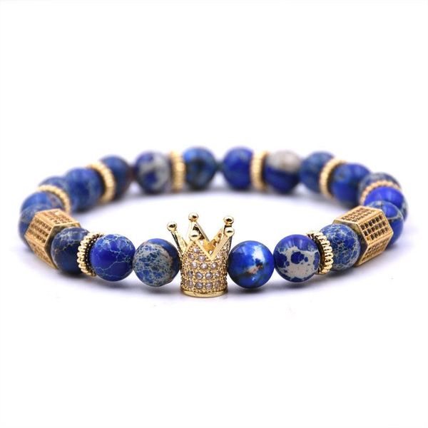 

mkendn 2018 новый модный diy люкс pave cz cube crown charm bracte для мужчин женщины камень браслет бусина мода ювелирные изделия подарок bb