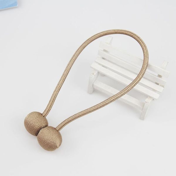 

punch-installation curtain buckle curtain magnet buckle modern minimalist magnetic strap, Black;white