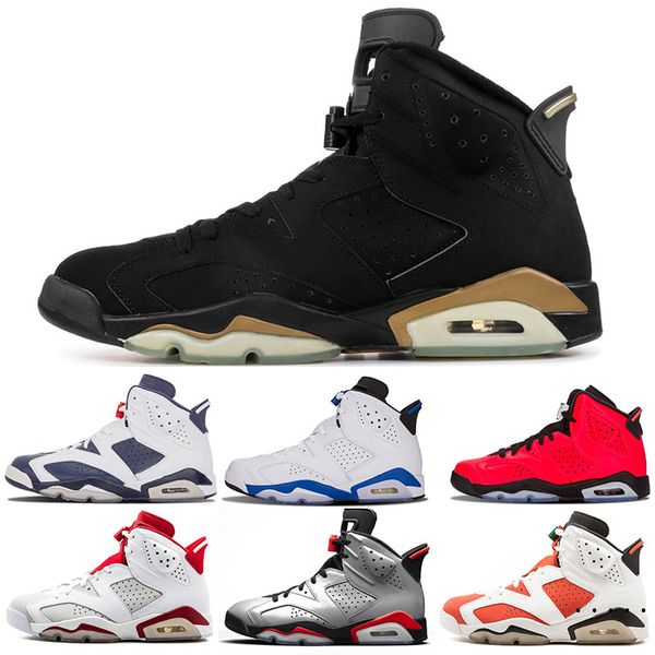 

6 men basketball shoes cny black cat carmine pantone golden harvest slam dunk green suede gatorade oreo 6s designer sports sneakers 8-13 pcc