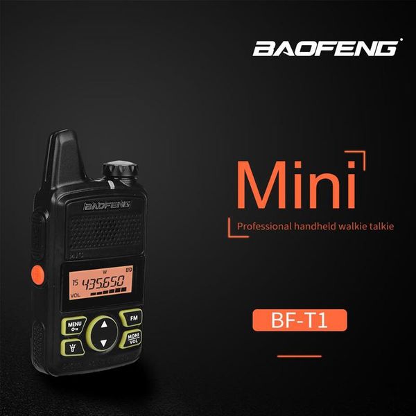 

baofeng bf-t1 mini walkie talkie 1w moblie durable keypad vhf/uhf two way radio baofeng handheld walkie talkie