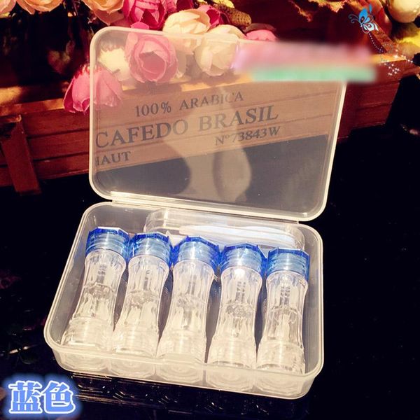 

5paus двухглавый жесткий контактный объектив case travel kit contact lenss box контейнер для контактных объективов очки зрелище swy jllimm, White;black