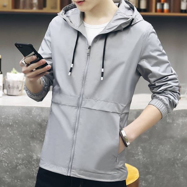 

hooded bomber jacket men casual masculino spring autumn mens jackets and coats coat kg-729, Black;brown