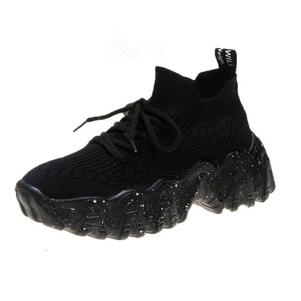 

2021 new women's fashions will see breathable crochet designer shoes chunky father sneakers casual trainers 8fd4, Black;white