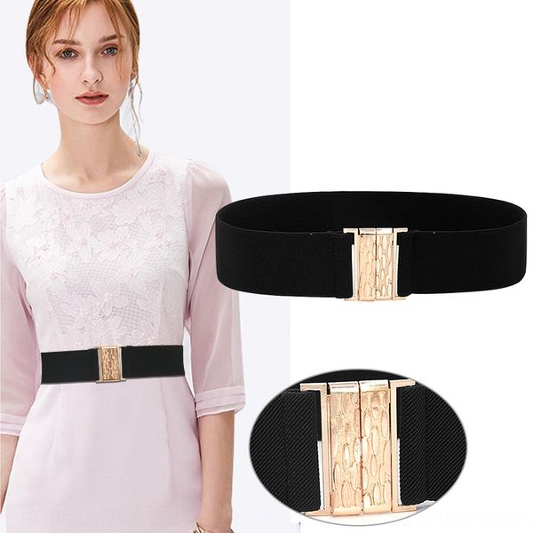 

spring and autumn new fashion elastic waist cover versatile dress spring and autumn belt elastic belt for women tmqjw, Black;brown