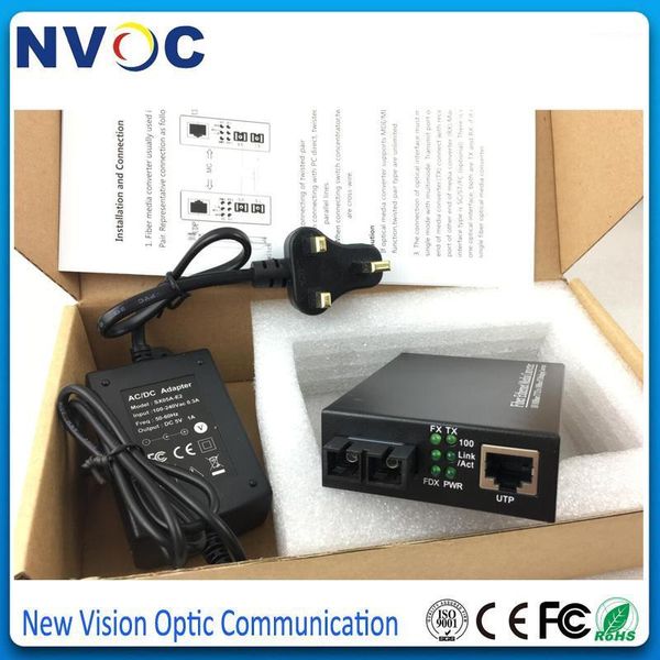 

fiber optic equipment 2pcs/lot 120km 1000m singlemode dual gigabit media converter 1550nm sc/upc converter1