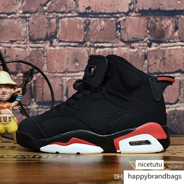 

shoes basketball retro womens jumpman 6s vi white french blue red toro boys girls kids aj6 air flights sneakers j6luxury, Black
